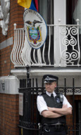 Julian Assange to be granted political asylum in Ecuador, Ecuadorian embassy, London, Britain - 15 Aug 2012