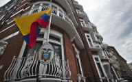 Julian Assange to be granted political asylum in Ecuador, Ecuadorian embassy, London, Britain - 15 Aug 2012
