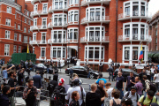 Julian Assange to be granted political asylum in Ecuador, Ecuadorian embassy, London, Britain - 16 Aug 2012