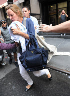 Uma Thurman Avoids A Fall With Her New Baby Girl