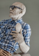 Statues dressed in modern clothing, Louvres, France - 20 Aug 2012
