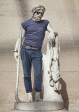 Statues dressed in modern clothing, Louvres, France - 20 Aug 2012