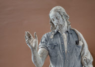 Statues dressed in modern clothing, Louvres, France - 20 Aug 2012