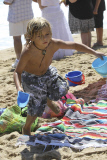 Gwen Stefani and sons Zuma and Kingston, have a fun at Newport beach