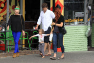 *EXCLUSIVE* Diane Kruger lunches with Joshua Jackson's sister and niece [NO Canada, Germany, Austria]