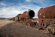 Train cemetery, Uyuni, Bolivia - Apr 2012