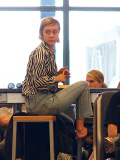 Chloe Sevigny Waits For A Flight