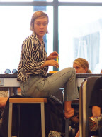 Chloe Sevigny Waits For A Flight