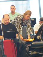 Chloe Sevigny Waits For A Flight