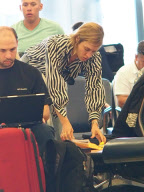 Chloe Sevigny Waits For A Flight