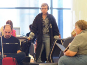 Chloe Sevigny Waits For A Flight