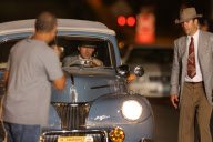 Ryan Gosling filming scenes for "Gangster Squad"