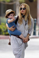 Rachel Zoe shares a moment with baby Skyler