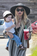 Rachel Zoe and family out in Malibu
