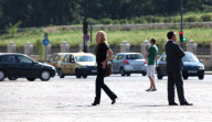 'What About Love' film set, Bucharest, Romania - 23 Aug 2012