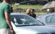 'What About Love' film set, Bucharest, Romania - 23 Aug 2012