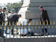 Jean Reno set "Le Grand" series in Paris.