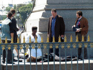 Jean Reno set "Le Grand" series in Paris.