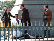 Jean Reno set "Le Grand" series in Paris.