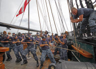 Die USS Constitution, das älteste noch im Dienst stehende Schiff der Welt
