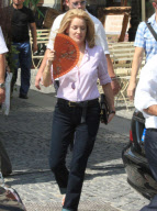 'What About Love' film set, Bucharest, Romania - 23 Aug 2012