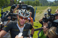 Lance Armstrong races in Aspen
