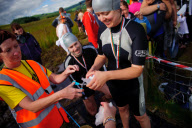 Bog Snorkelling Triathlon as part of the World Alternative Games, at Llanwrtyd Wells, Wales, Britain - 25 Aug 2012