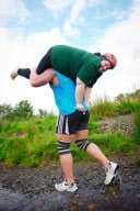 Bog Snorkelling Triathlon as part of the World Alternative Games, at Llanwrtyd Wells, Wales, Britain - 25 Aug 2012