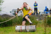 Bog Snorkelling Triathlon as part of the World Alternative Games, at Llanwrtyd Wells, Wales, Britain - 25 Aug 2012