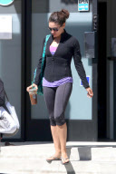 Mila Kunis : Morning Workout at Blazing Saddles