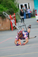Penny farthing race, part of the World Alternative Games, Llanwrtyd Wells, Wales, Britain - 26 Aug 2012
