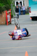 Penny farthing race, part of the World Alternative Games, Llanwrtyd Wells, Wales, Britain - 26 Aug 2012