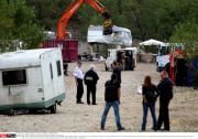 SAINT PRIEST: People from the Roma community expelled by French police