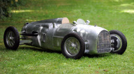 Engineer builds scale replica of famous Auto Union Type A 'Silver Arrow' German racing car, Diss, Norfolk, Britain - 23 Aug 2012