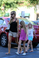 *EXCLUSIVE* Denise Richards takes Sam and Lola back to school shopping