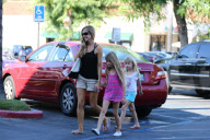 *EXCLUSIVE* Denise Richards takes Sam and Lola back to school shopping