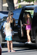 *EXCLUSIVE* Denise Richards takes Sam and Lola back to school shopping