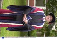 SIR CHRIS GENT, CHAIRMAN OF VODAPHONE RECEIVING HONORARY DEGREE AT OXFORD BROOKES UNIVERSITY, BRITAIN - 17 SEP 2001