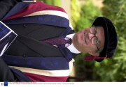 SIR CHRIS GENT, CHAIRMAN OF VODAPHONE RECEIVING HONORARY DEGREE AT OXFORD BROOKES UNIVERSITY, BRITAIN - 17 SEP 2001