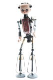 Mechanical sculptures from discarded items, Milan, Italy - 30 Aug 2012