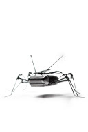 Mechanical sculptures from discarded items, Milan, Italy - 30 Aug 2012
