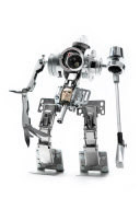 Mechanical sculptures from discarded items, Milan, Italy - 30 Aug 2012