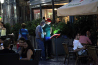 Red Hot Chili Peppers out and about in Bucharest, Romania - 30 Aug 2012