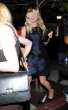 Kirsten Dunst trips and loses a shoe while leaving Bootsy Bellows