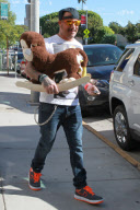 *EXCLUSIVE* A. J. McLean shops for baby items at Bel Bambini
