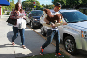 *EXCLUSIVE* A. J. McLean shops for baby items at Bel Bambini