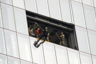 Prince Andrew abseils down the Shard building in aid of the Outward Bound Trust and the Royal Marines Charitable Trust Fund, London, Britan - 03 Sep 2012