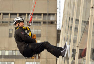 Prince Andrew abseils down the Shard building in aid of the Outward Bound Trust and the Royal Marines Charitable Trust Fund, London, Britan - 03 Sep 2012