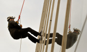Prince Andrew abseils down the Shard building in aid of the Outward Bound Trust and the Royal Marines Charitable Trust Fund, London, Britan - 03 Sep 2012