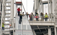 Prince Andrew abseils down the Shard building in aid of the Outward Bound Trust and the Royal Marines Charitable Trust Fund, London, Britan - 03 Sep 2012
